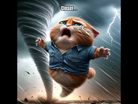 Ginger and Tornado #cat #cute #ai #aiart #catmemes #catlover