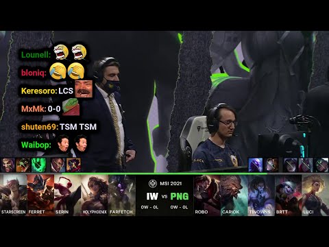 IW vs PNG | 2021 MSI Groups Day 1 | Twitch VOD with Chat