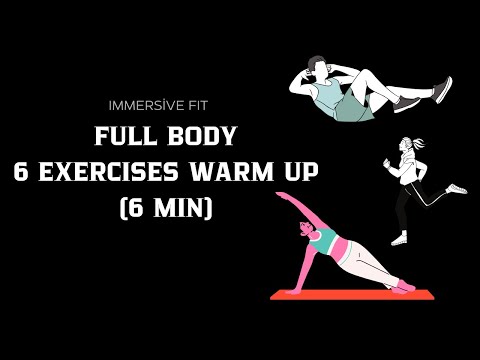 6-min DAILY EXERCISE IMMERSIVE INTERACTIVE FULL BODY WARM-UP (6 Exercises)