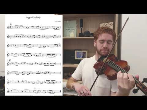 Bayyati Melody (with the notation) | لحن على مقام البياتي مع النوتة