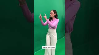 How do weather presenters know where to point on the green screen? Mystery is re