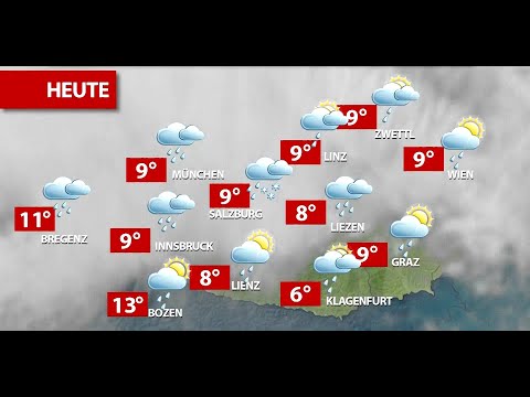 Aktuelle Wetterprognose für Dienstag (04.02.2020)