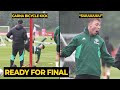 Hojlund crazy reaction after Garnacho tried bicycle kick during training ahead Man City FA Cup final