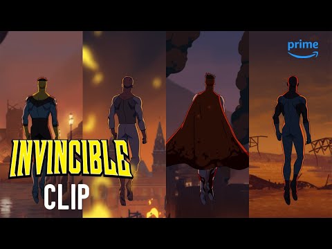 Invincible Variants Overlooking Destruction | Invincible | Prime Video