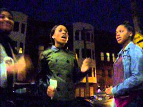 Girls singing for me on fairmount ave.