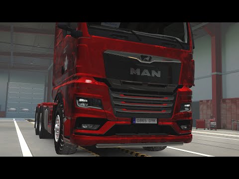 Euro Truck Simulator 2-MAN TGX\640HP-Cargo-Bulldozer-Z35K-Palermo\Ajaccio-Бульдозер-Палермо\Аяччо