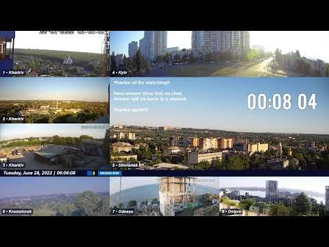 Live views from Ukraine 6/27/2022 B #Sloviansk #Kharkiv #Kramatorsk #Odessa #Dnipro #Kyiv