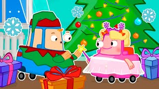 Vamos abrir os presentes de Natal com a Família Wheelzy! Desenhos animados de carros em português