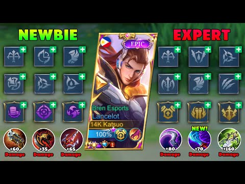 NEW LANCELOT PERFECT BEST BUILD AND EMBLEM 2022! 🔥 ( must try! )