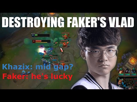 League of legends, FAKER destroyed by best zac mid