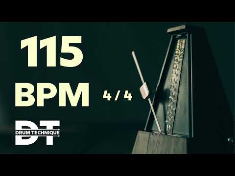 115 BPM ONLINE METRONOME 4/4 cowbell sound #meditation #relaxing #study