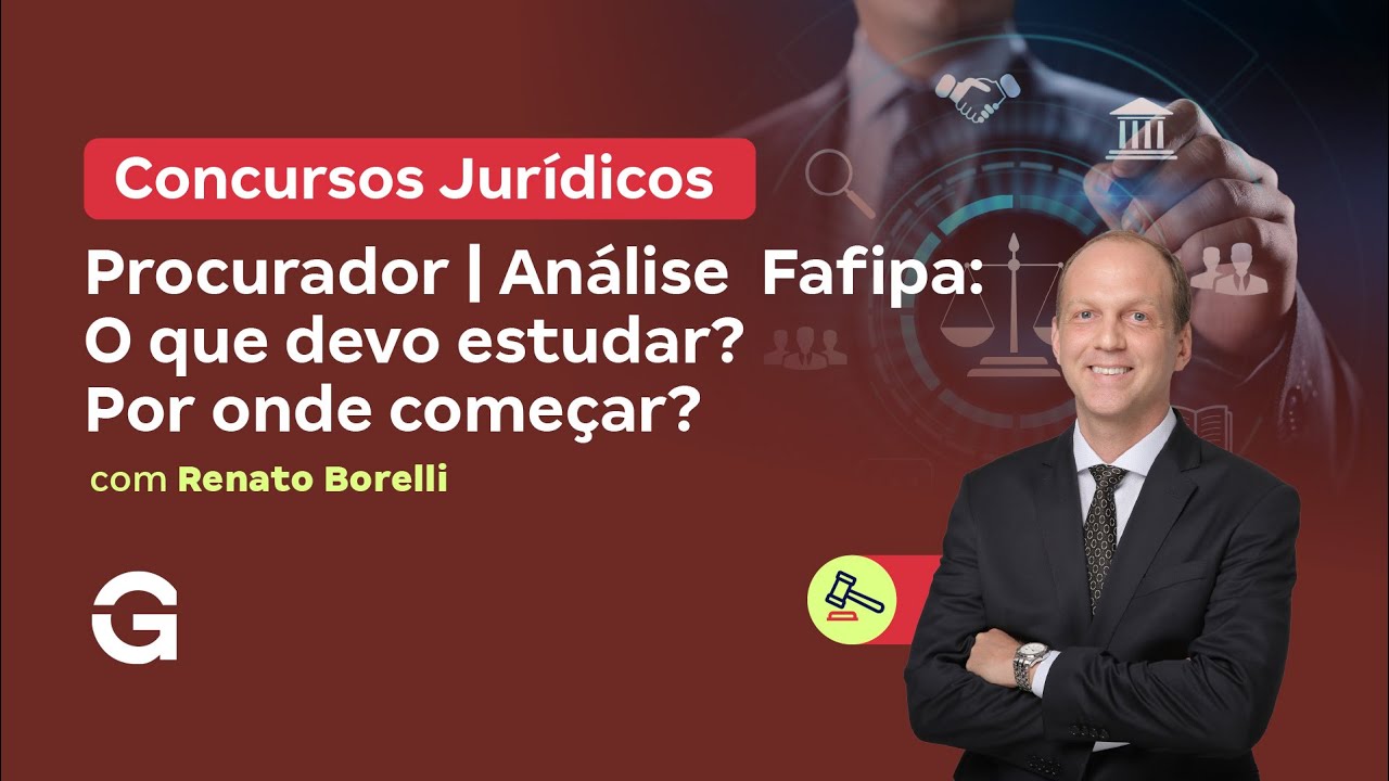 Concursos Jurídicos: Procurador | Análise  Fafipa: O que devo estudar? Por onde começar?