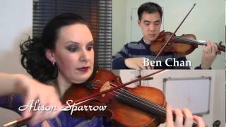 Bach Double Violin Concerto in D Minor - Alison Sparrow & Ben Chan