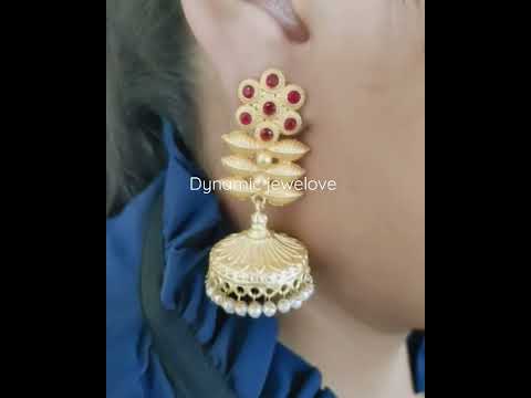 Silver Look Alike Oxidized Jhumka Earring