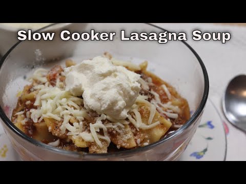 Slow Cooker Lasagna Soup | Slow Cooker | Crockpot Recipe | MOLCS Easy Recipes