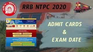 RRB NTPC ADMIT CARDS 2020 || RRB NTPC EXAM DATE || NTPC ADMIT CARD RELEASE DATE  || RRB NTPC 2020.