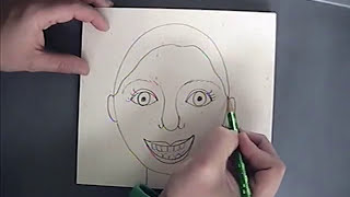 Teaching Kindergarten how to draw a self portrait