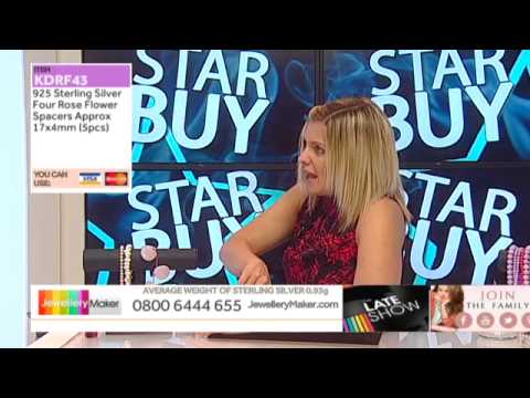 Hazy Violet Shell Pearl on The Late Show (JewelleryMaker) LIVE 11/05/2015