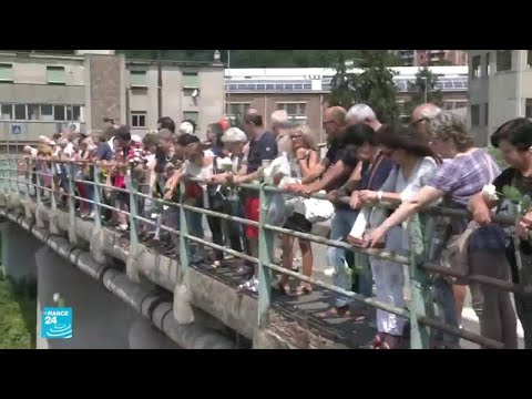 إحياء الذكرى الأولى لانهيار جسر موراندي في جنوا الإيطالية