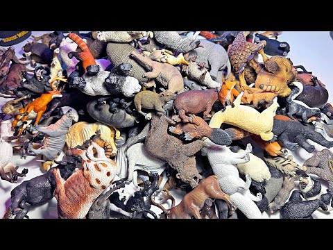 300 Wild Animals Toys - Bear, Moose, Deer, Buffalo, Pangolion, Anteater, Bull, Hippo, Giraffe, Zebra