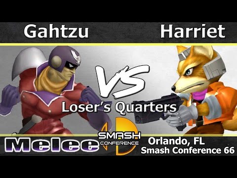Gahtzu (C. Falcon) vs. Harriet (Fox) - Melee Loser's Quarters - SC: LXVI