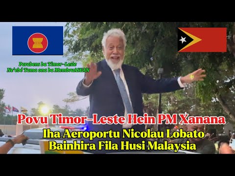 Waiting for PM Xanana at Niculau Lobato Airport