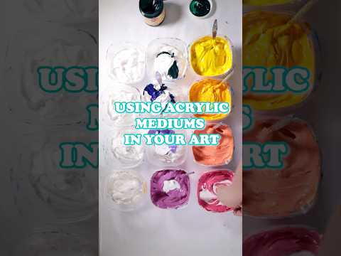 How to make your paint super thick and textured. #artist #painting