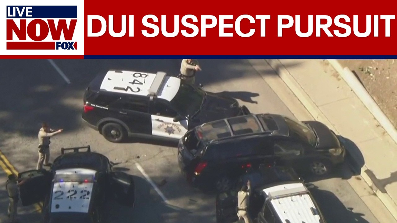 Deputies pursue DUI suspect in Los Angeles