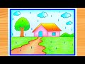 Rainy Season Drawing Rainy Season How To Draw Rainy Day Drawing Step By Step Rainy Day Drawing