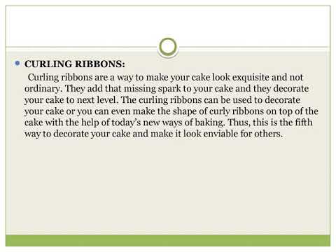 New Ways To Decorate your Cake