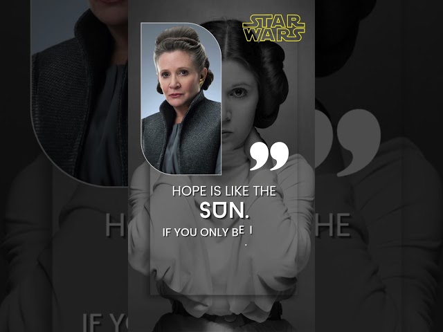 Vídeo relacionado con Star Wars General Leia Organa Hope Is Like the Sun Sudadera