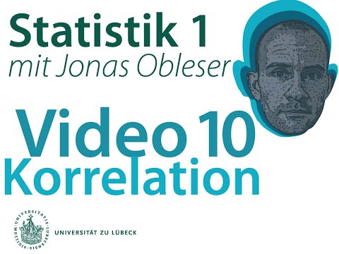 Statistik 1: Video 10 (Korrelation Pearson, Spearman)