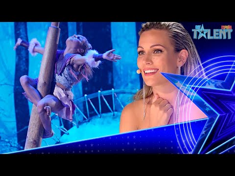 Liliya Turkeieva gets excited after her SPECTACULAR SHOW | Semifinal 2 | Spain's Got Talent 7 (2021)