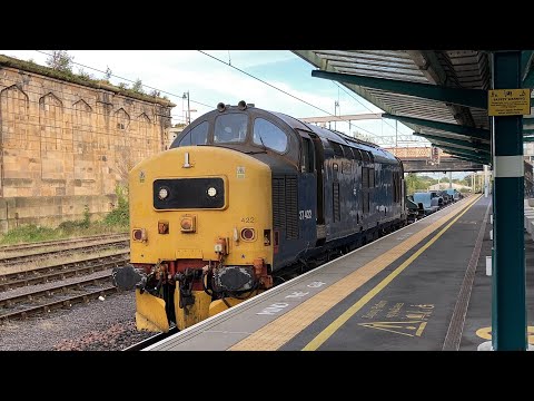 37422 At Carlisle With Two KXA WAGONS Early In The Morning!! (CLASS 37!!) | 14/9/23.