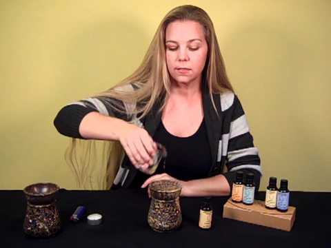 Part of a video titled How To Diffuse Essential Oil With An Oil Burner - YouTube