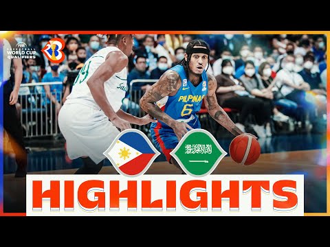 🇵🇭 PHI - 🇸🇦 KSA | Basketball Highlights - #FIBAWC 2023 Qualifiers