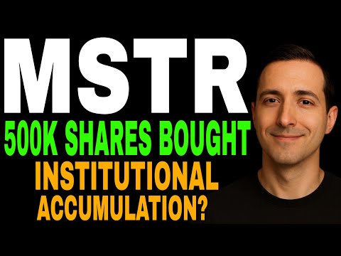 MSTR Stock: Who Bought 500,000 Shares? Institutional Accumulation or Massive Bitcoin Bet -Explained!