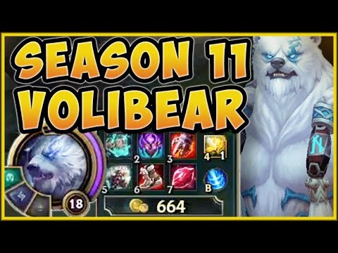 BIG BULLY VOLIBEAR IS BUSTED WITH NEW SEASON 11 ITEMS! THIS BEAR DOES SO WAY TOO MUCH DAMAGE!