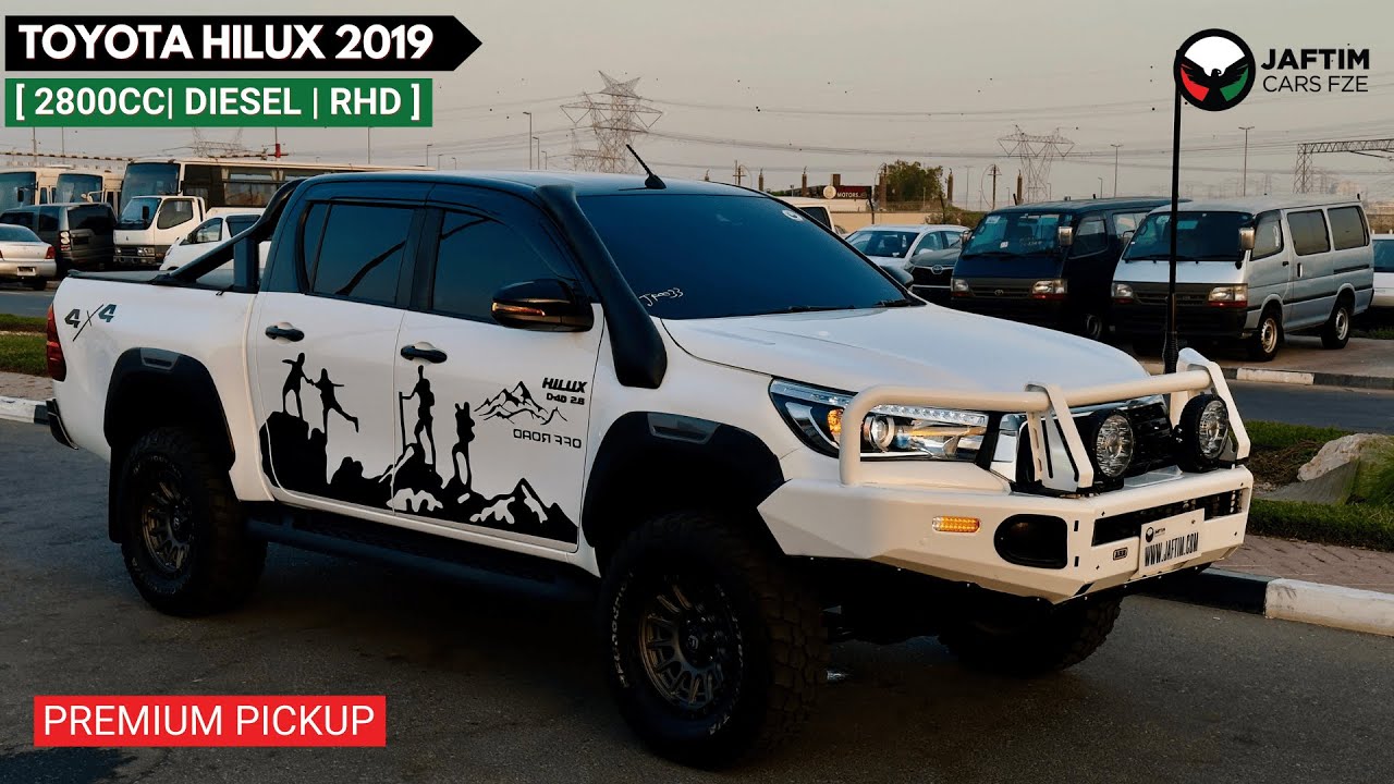 Toyota Hilux DOUBLE CABIN | PREMIUM BULL BAR WITH LED LIGHTS | 2019 | RHD | 2.8L DIESEL ENGINE | AIR SNORKEL video