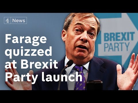 Nigel Farage launches ‘The Brexit Party’ ahead of EU elections