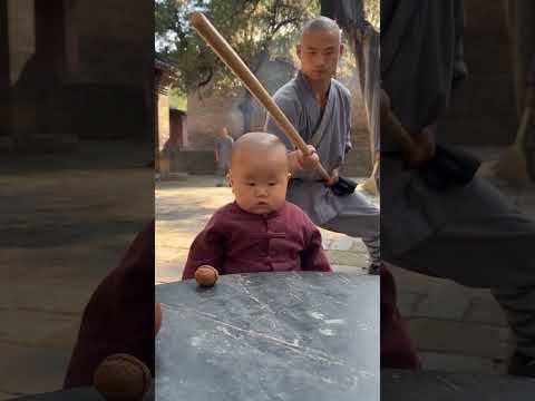 Tiny Shaolin Master Has His Own Kung Fu Style! 😂🥋