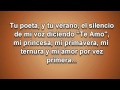 Tu poeta - Alex Campos - letra 