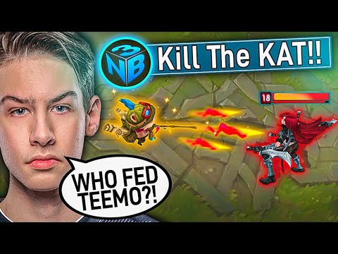 Rank 1 Teemo Teams Up With NightBlue3 VS the Rank 1 Katarina (Kat Evolved)