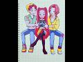KPOP DEMON HUNTERS MIRA And SAJA BOYS Sticker Book DIY Huntrix Sajaboys Rumi Mira Zoey