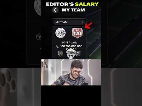 POV: Editor's Salary 🤫 #fcmobile #fc25 #fcmobilr25 #rkreddy