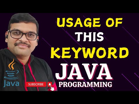 USAGE OF THIS KEYWORD JAVA PROGRAMMING