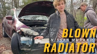 SHE'S DOWN! 2012 Nissan Murano radiator replacement