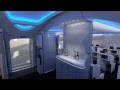 Boeing 787 Dreamliner interior - fly through 