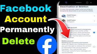 how to delete permanently facebook account !  facebook account permanently delete kaise kare