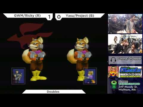 Mass Madness 32 SSBM - Yasu/Project (Blue) vs. GWM420/Ricky (Red) - Melee Doubles WSF
